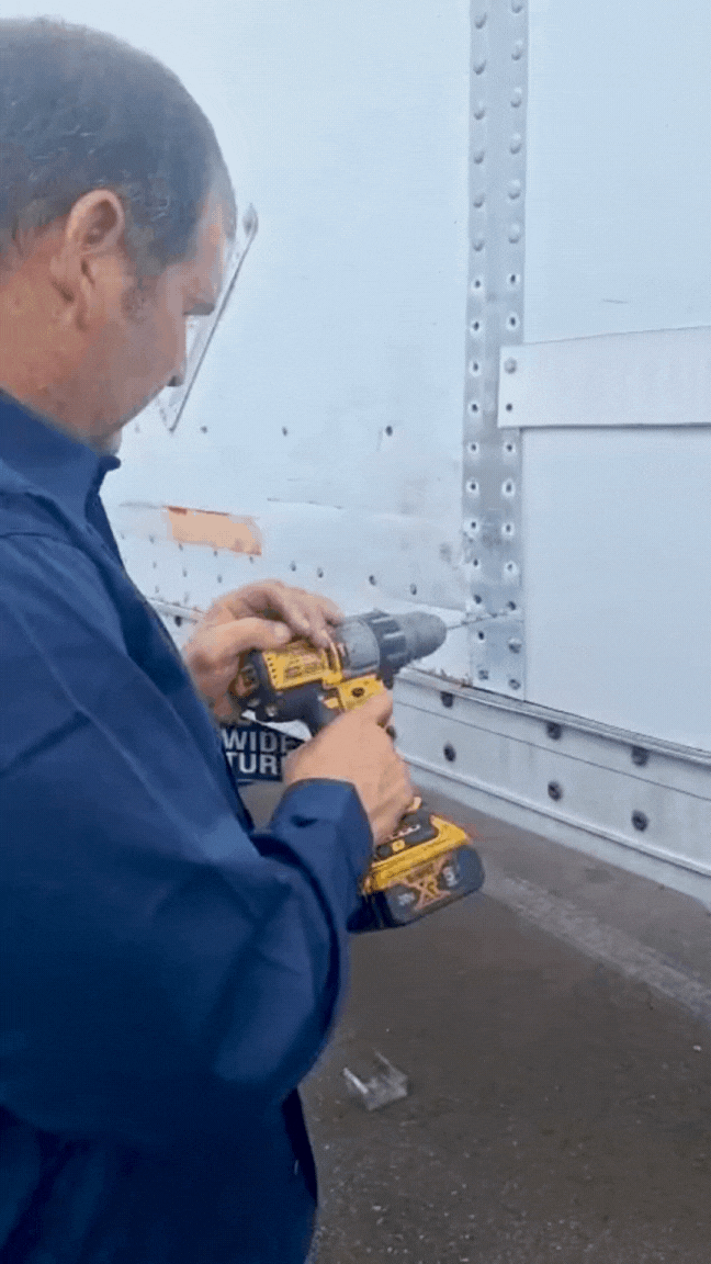 alt="trailer welding service Orlando" alt="trailer maintenance inspection" alt="brake repair on car hauler trailer" alt="floor repair gooseneck trailer"